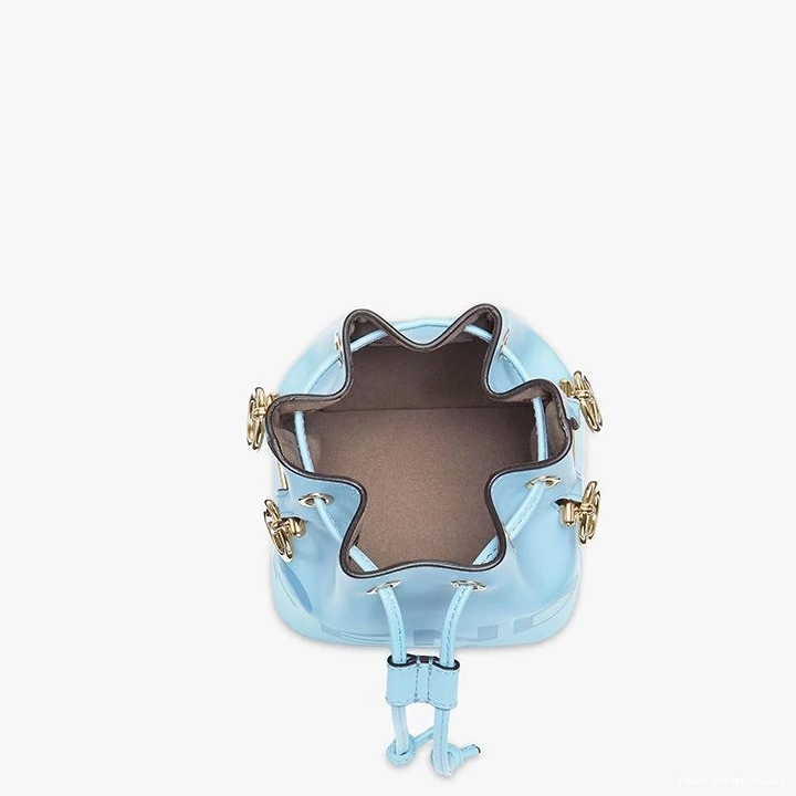Affordable Bag Calf Blue Sky Logo Tresor Mini Bucket Fendi In ROMA Leather Mon 0721